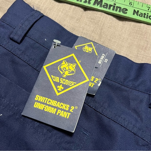 NWT Boy Scouts America Blue Cargo Pants Zip off Switchback Uniform Pant Size 32 - Picture 9 of 9